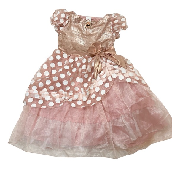 Disney minnie Disguise Costume Rose Gold Minnie Deluxe Costume Sz M (8-10) - Picture 4 of 9